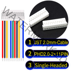 JST PHD2.0 2×11Pin Dual Row Single-Headed Cable