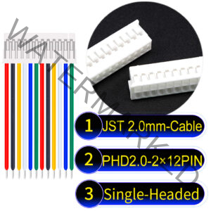 JST PHD2.0 2×12Pin Dual Row Single-Headed Cable