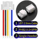 JST PHB2.0 Dual Row with Belt Lock 2×5Pin Single-Headed Cable