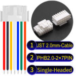 JST PHB2.0 Dual Row with Belt Lock 2×7Pin Single-Headed Cable