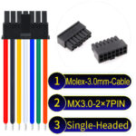 Molex MX3.0mm Dual Row 2×7Pin Male Single-Headed Micro-Fit Cable