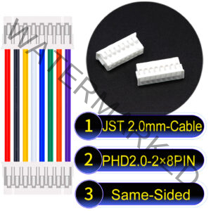 JST PHD2.0 2×8Pin Dual Row Same-Side-Head Cable