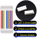 JST PHD2.0 2×9Pin Dual Row Same-Side-Head Cable