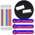JST PHD2.0 2×9Pin Dual Row Reverse-Side-Head Cable