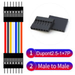 Dupont 2.54mm Male to Male 1×7Pin Cable