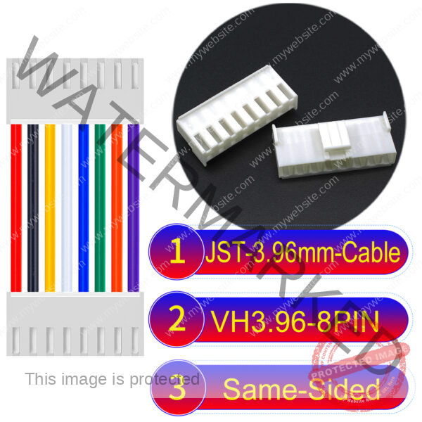 JST VH 8Pin Same-Side-Head Cable