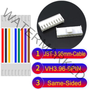 JST VH 9Pin Same-Side-Head Cable