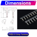 JST PHD 2.0mm male Crimp Terminal