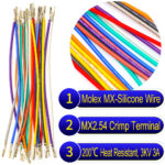 Molex 2.5mm Dupont locking TJC8 pre-crimped terminal silicone cable