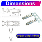 JST PHB 2.0mm male Crimp Terminal