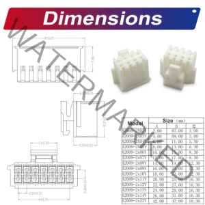 JST PHB2.0 2.0mm Housing 2P 3P 4P 5P 6P 7P 8P 9P 10P 12P