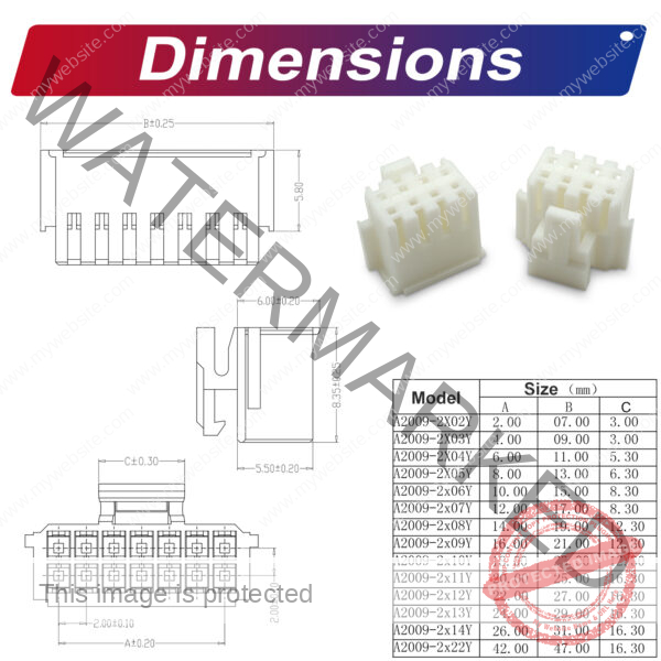 JST PHB2.0 2.0mm Housing 2P 3P 4P 5P 6P 7P 8P 9P 10P 12P