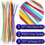 JST PHD 2.0mm pre-crimped terminal silicone cable