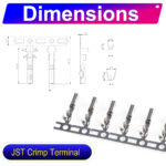 JST SYP 2.5mm male Crimp Terminal
