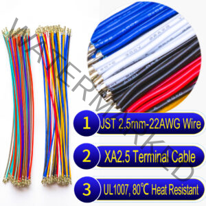 JST XA 2.5mm pre-crimped terminal cable