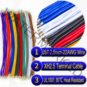 JST XH 2.5mm female pre-crimped terminal cable