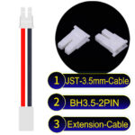 JST BH3.5 2-Pin Male Female Extension Cable 3.5mm PVC Cable
