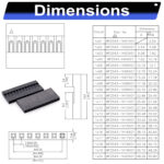 Dupont 2.54mm Female Housing 2P 3P 4P 5P 6P 7P 8P 9P 10P 12P