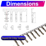 Dupont 2.5mm male Crimp Terminal