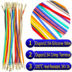Molex 2.5mm Dupont female to female pre-crimped terminal silicone cable