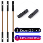 Dupont 2.54mm Female to Female 1Pin Brown Cable