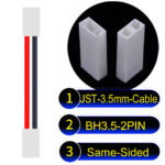 JST BH3.5 2-Pin Female Same-Side-Head 3.5mm PVC Cable