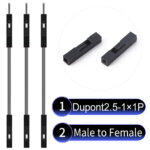 Dupont 2.54mm Male to Female 1Pin Grey Cable