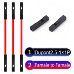 Dupont 2.54mm Female to Female 1Pin Red Cable
