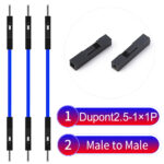 Dupont 2.54mm Male to Male 1Pin Blue Cable
