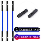 Dupont 2.54mm Female to Female 1Pin Blue Cable